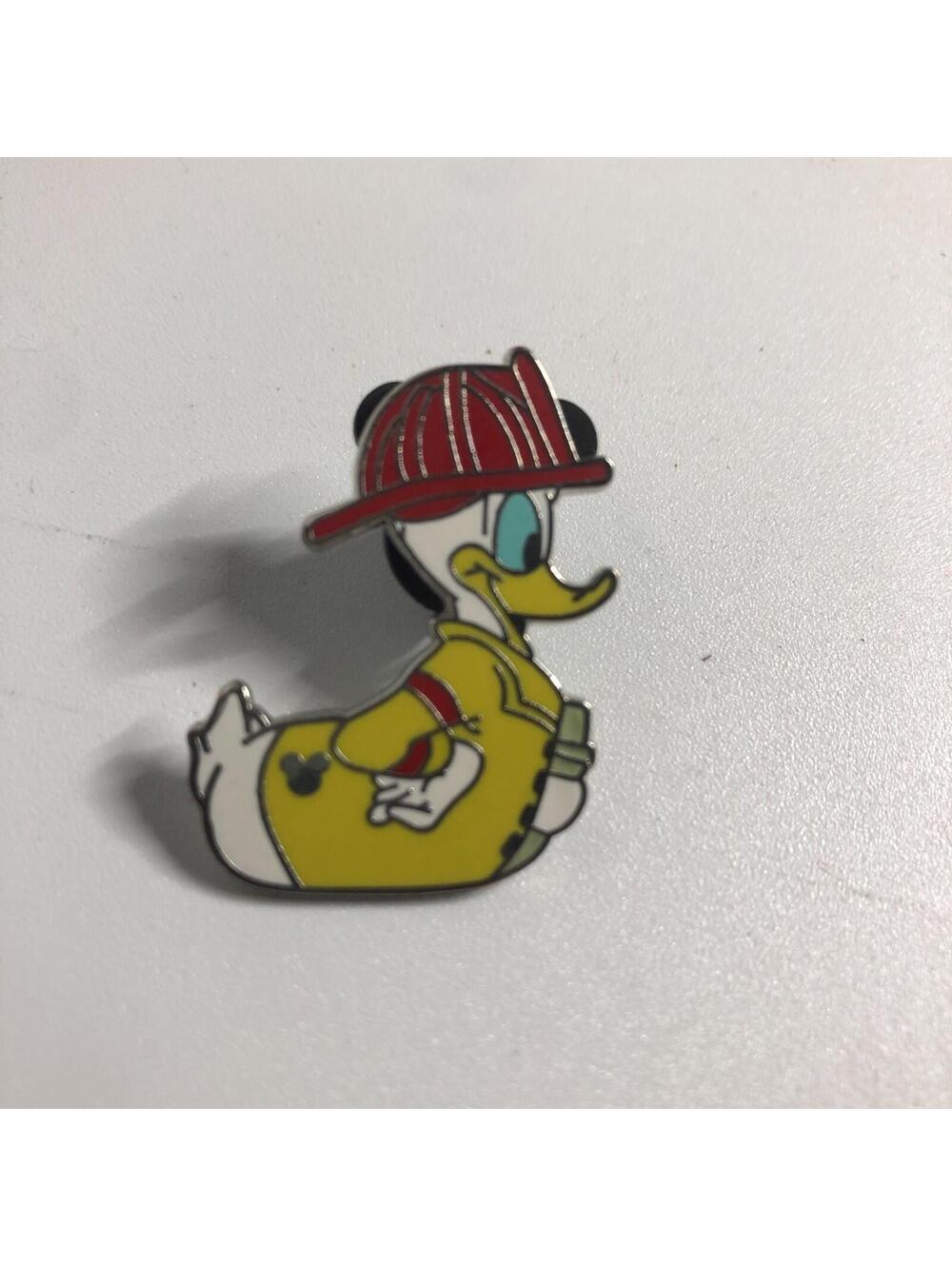 Disney Donald Duck Fire Fighter Rubber Ducky Hidden Mickey Pin 4 Of 5